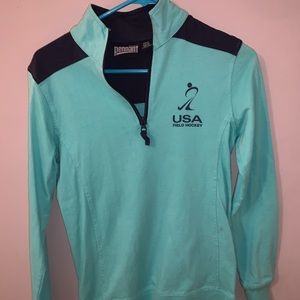 USA Field Hockey Turquoise Half- Zip